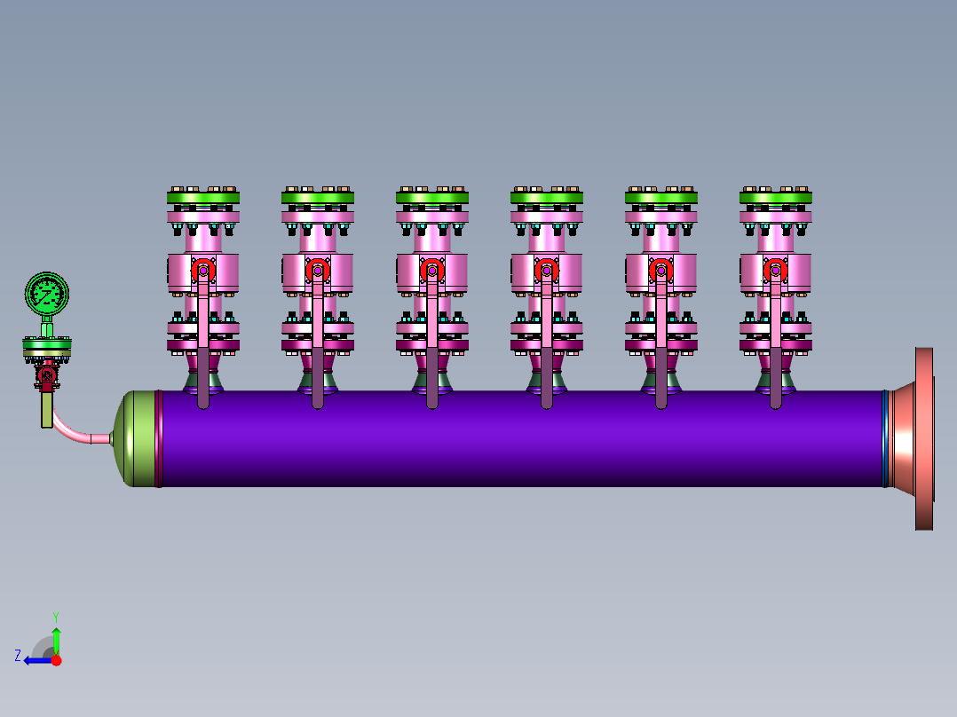 丙烯腈进行吸附过滤器右视图