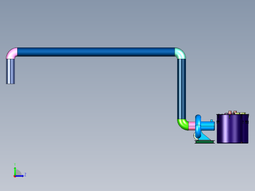 拼装式油雾滤筒净化系统左视缩略图