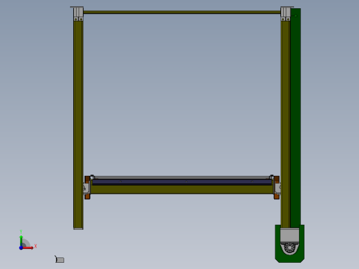 2立柱简易升降立体车库前视缩略图