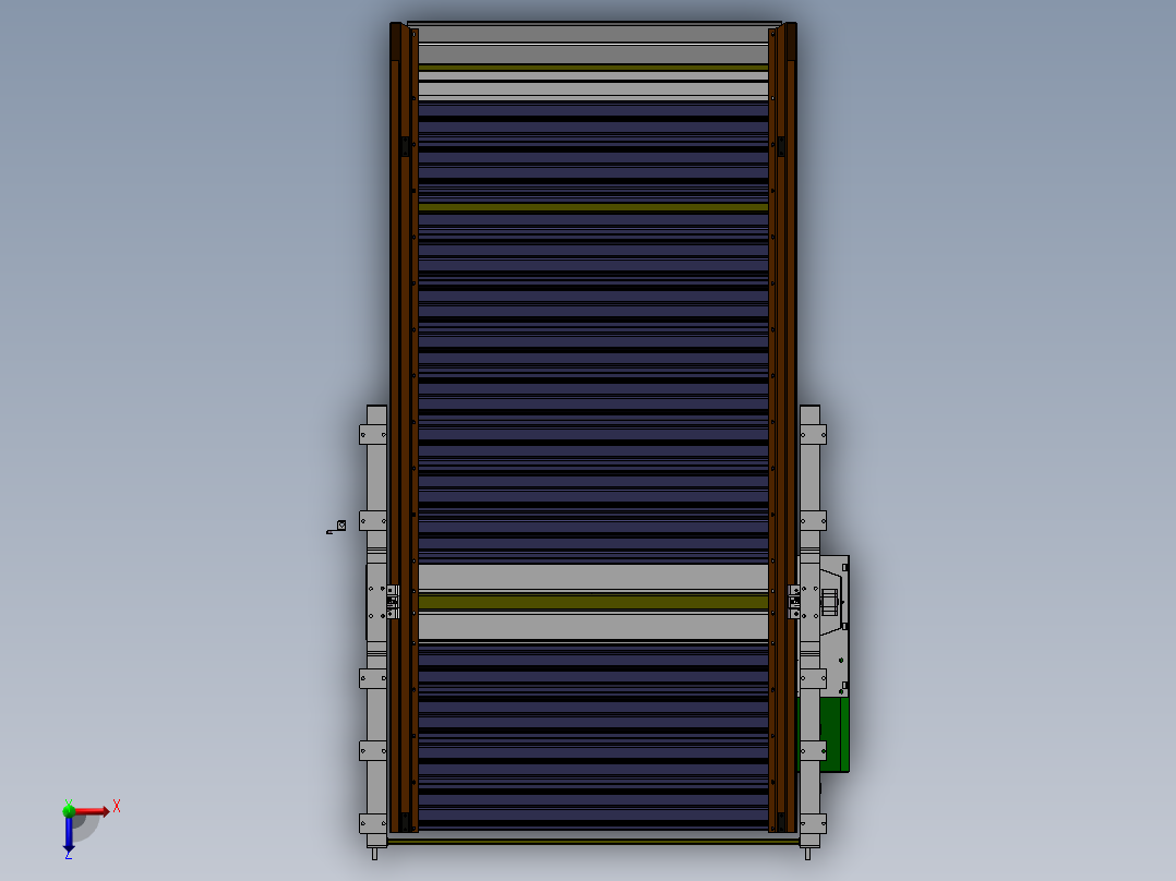 2立柱简易升降立体车库俯视图