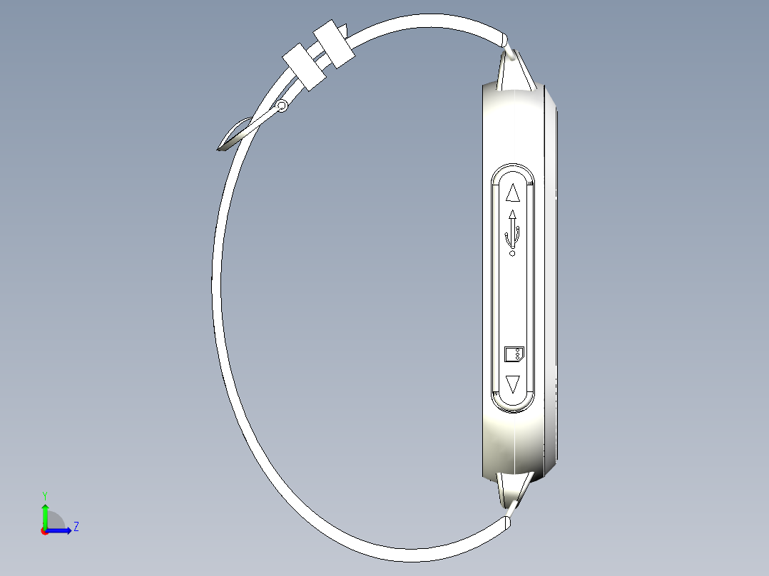 智能手环 手表左视图