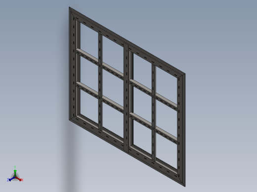坚硬的窗户正等轴测缩略图