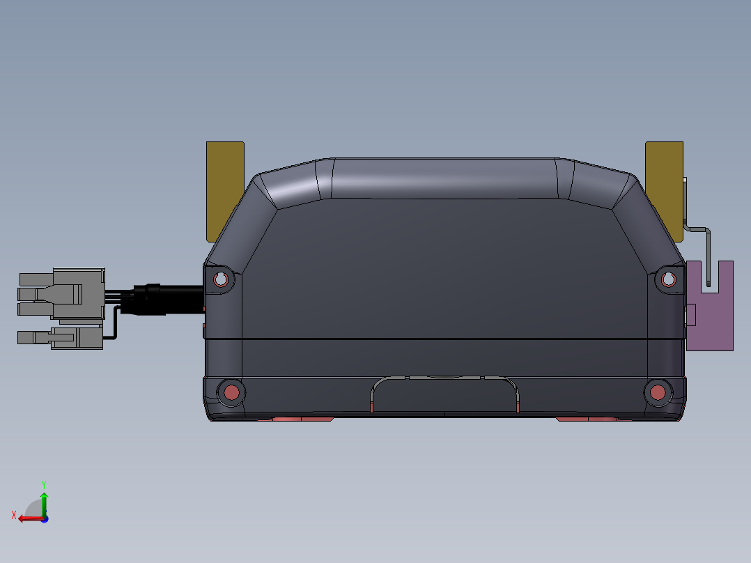MTH丝杆半封闭模组MTH13-M-200WB后视图