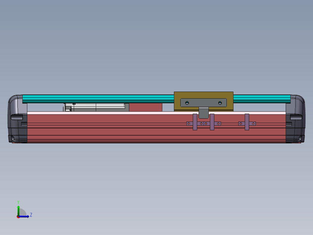 MTH丝杆半封闭模组MTH13-M-200WB左视图