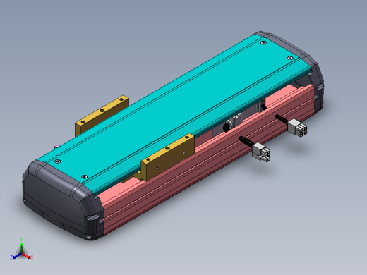 MTH丝杆半封闭模组MTH13-M-200WB正等轴测缩略图
