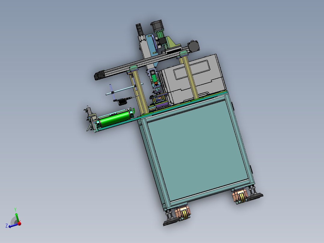 4轴模组打印贴标机sw18可编辑