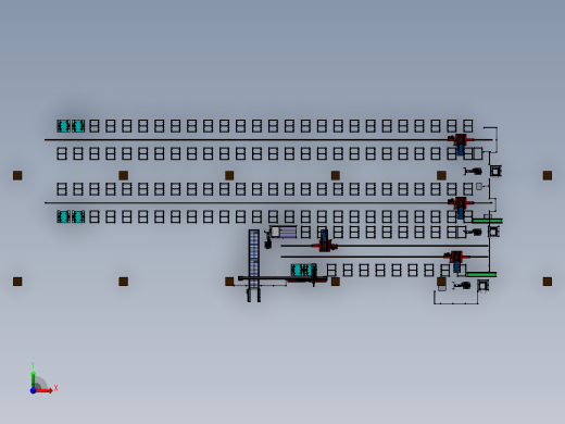 立体仓库自动化sw18可编辑前视缩略图