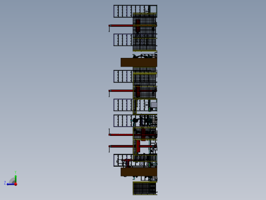 立体仓库自动化sw18可编辑右视缩略图