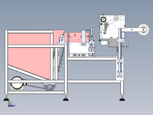 圆管自动贴标机sw18可编辑左视缩略图