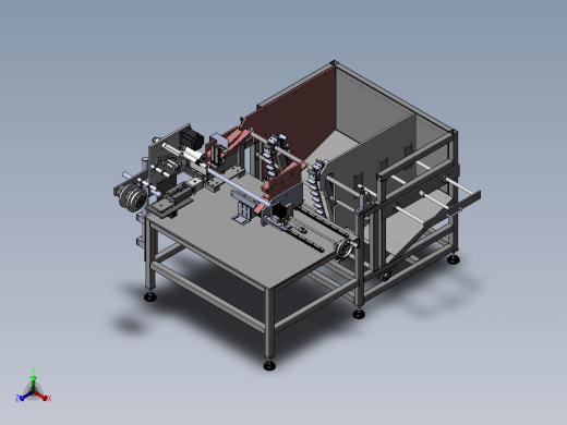 圆管自动贴标机sw18可编辑正等轴测缩略图