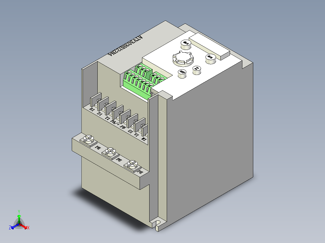 施耐德电气 ATV303HU22N4正等轴测图