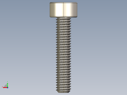 Screw_DIN_912_M3x15F_A2.STEP公制内六角螺钉后视缩略图