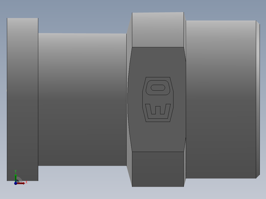 法兰接头、1DFS-52-20前视图