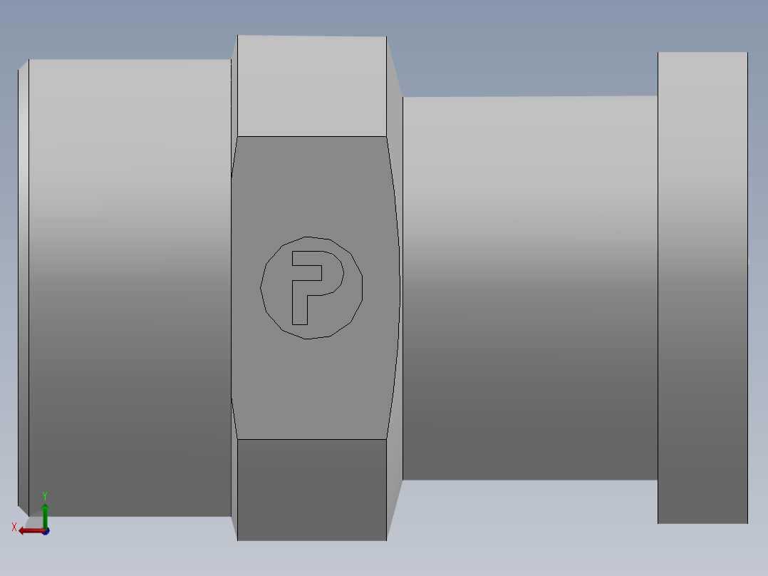 法兰接头、1DFS-52-20后视图