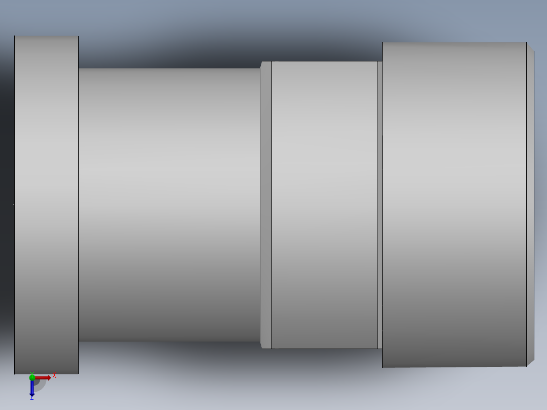 法兰接头、1DFS-52-20俯视图