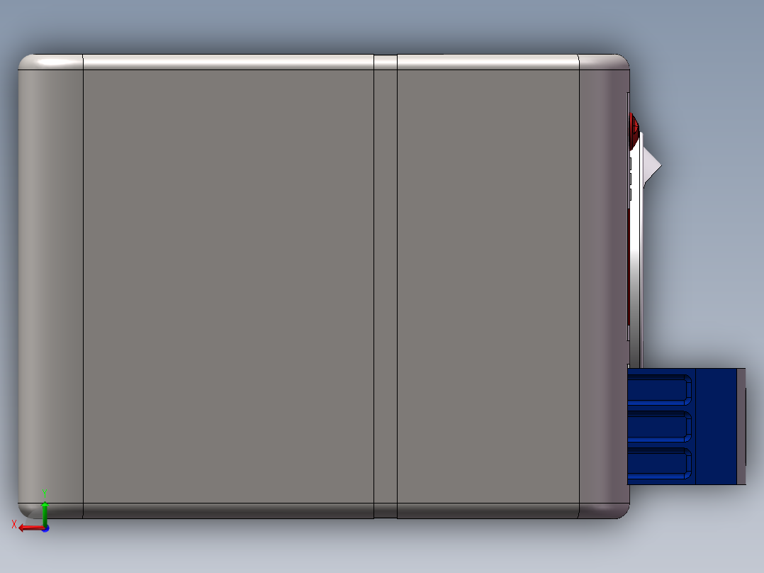 烘洗一体洗衣机后视图