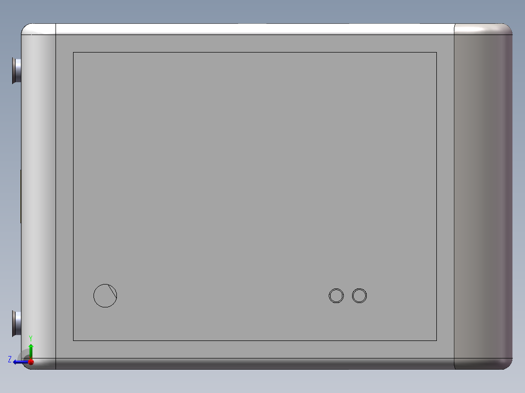 烘洗一体洗衣机右视图