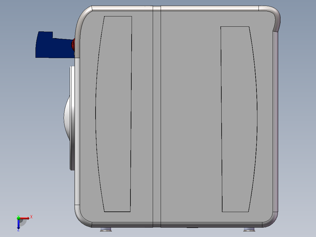 烘洗一体洗衣机俯视图