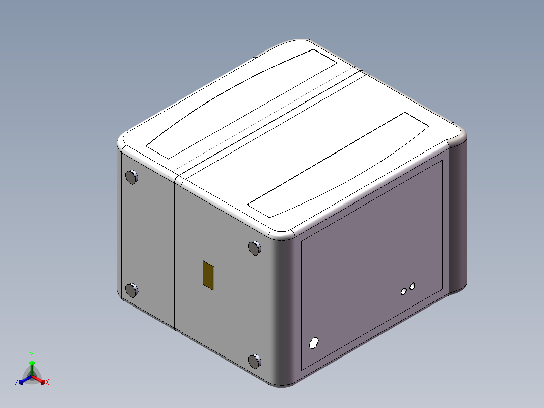 烘洗一体洗衣机正等轴测图
