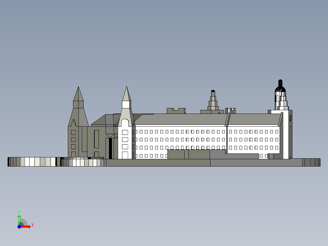 贝勒科学楼前视图