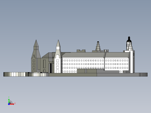 贝勒科学楼前视缩略图