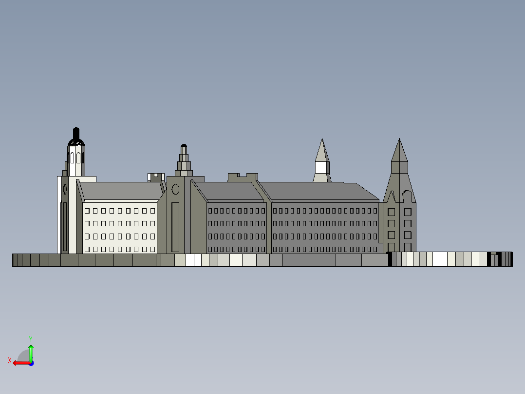 贝勒科学楼后视图