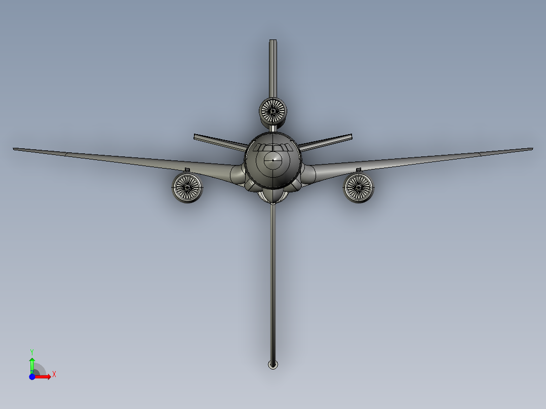 DC-10空中加油机前视图