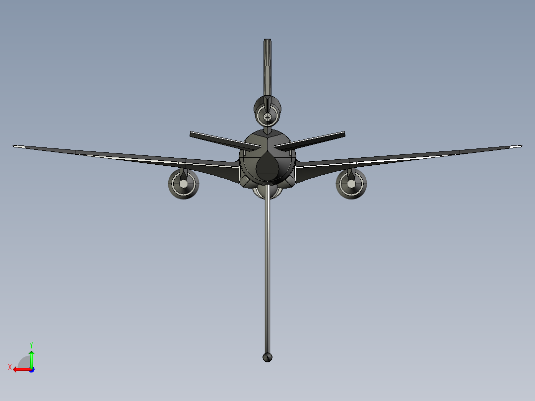 DC-10空中加油机后视图