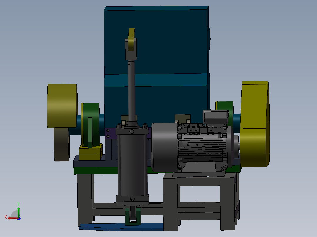 破碎机、ABS塑料破碎机后视图