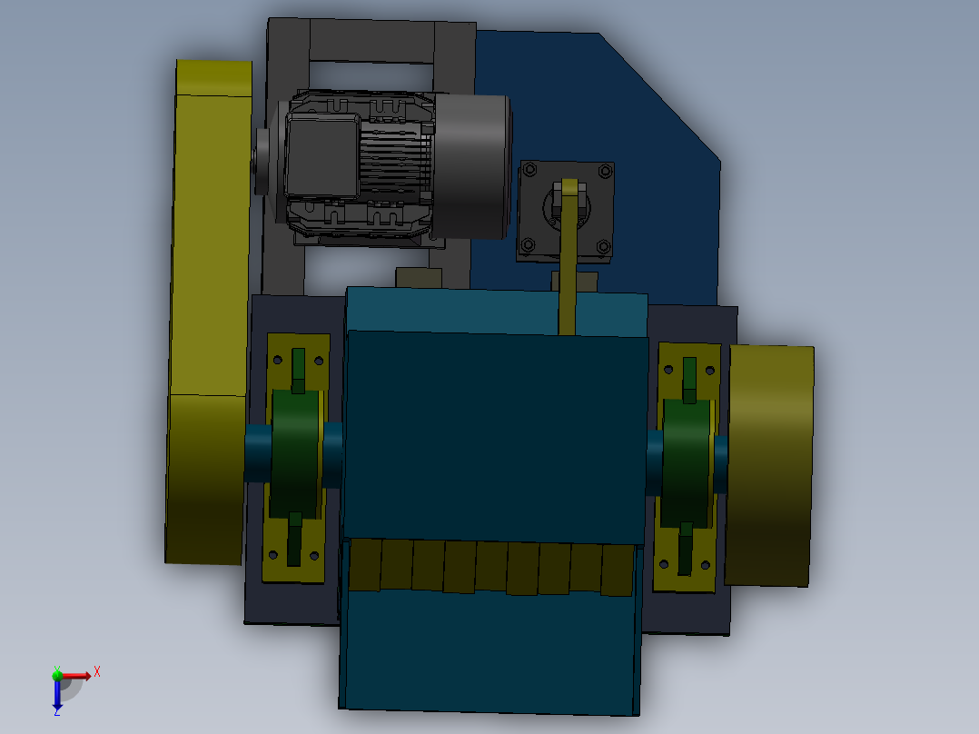 破碎机、ABS塑料破碎机俯视图