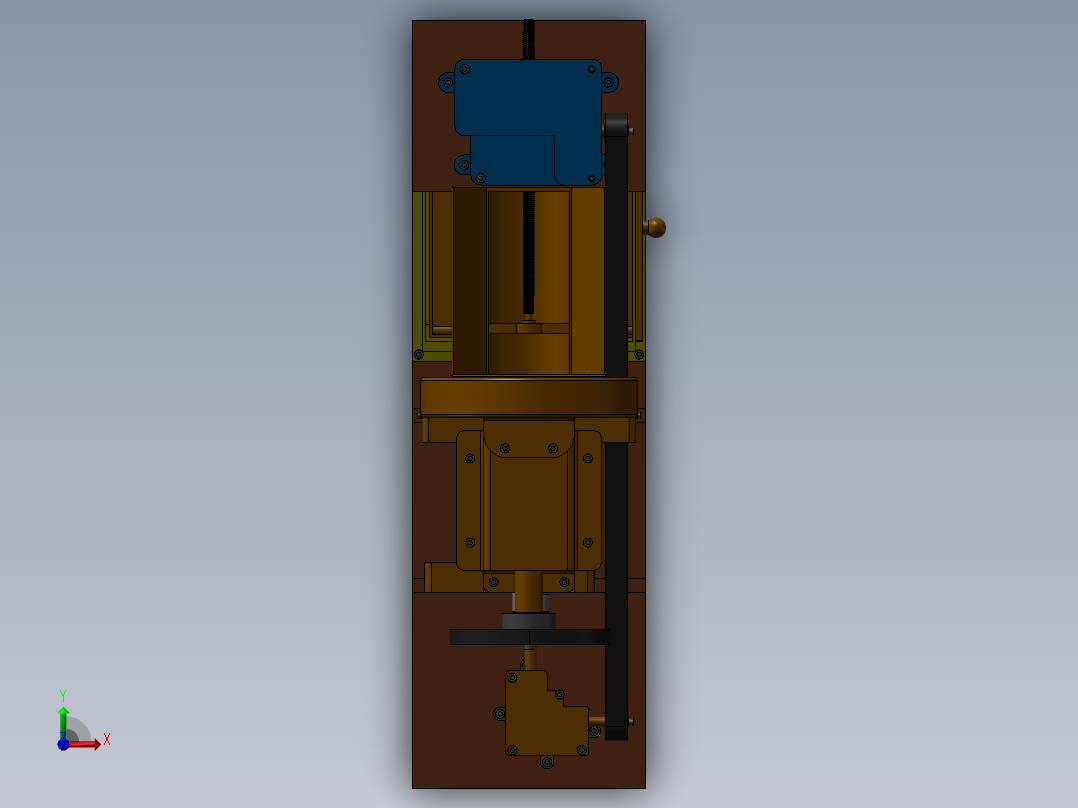 家用小型农作物切片机前视图