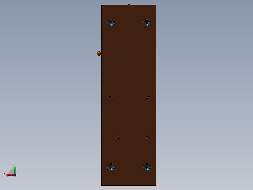 家用小型农作物切片机后视图