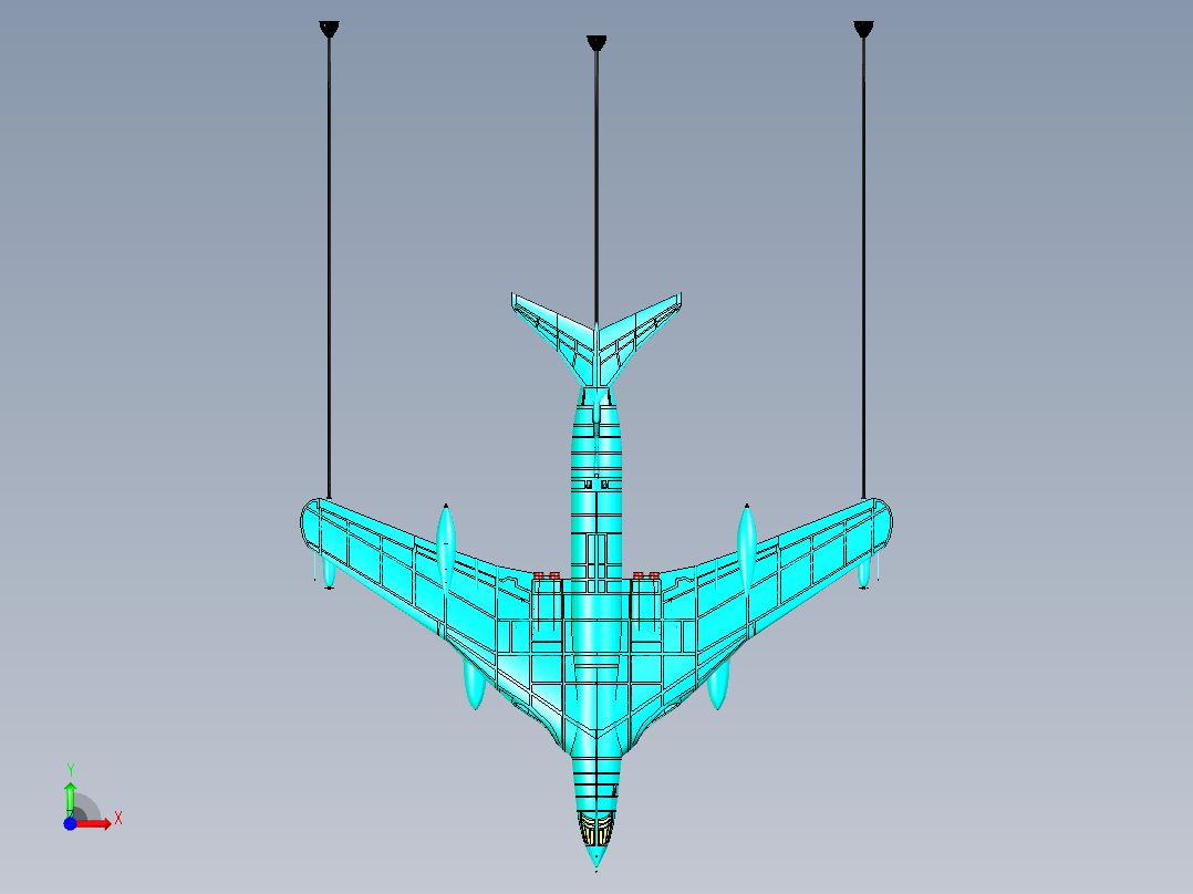 A3004206-空中加油机前视图