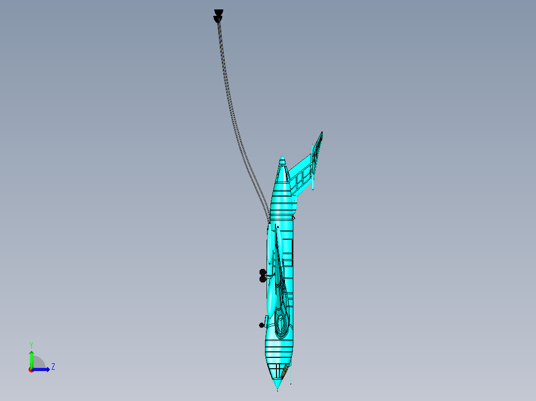A3004206-空中加油机左视图