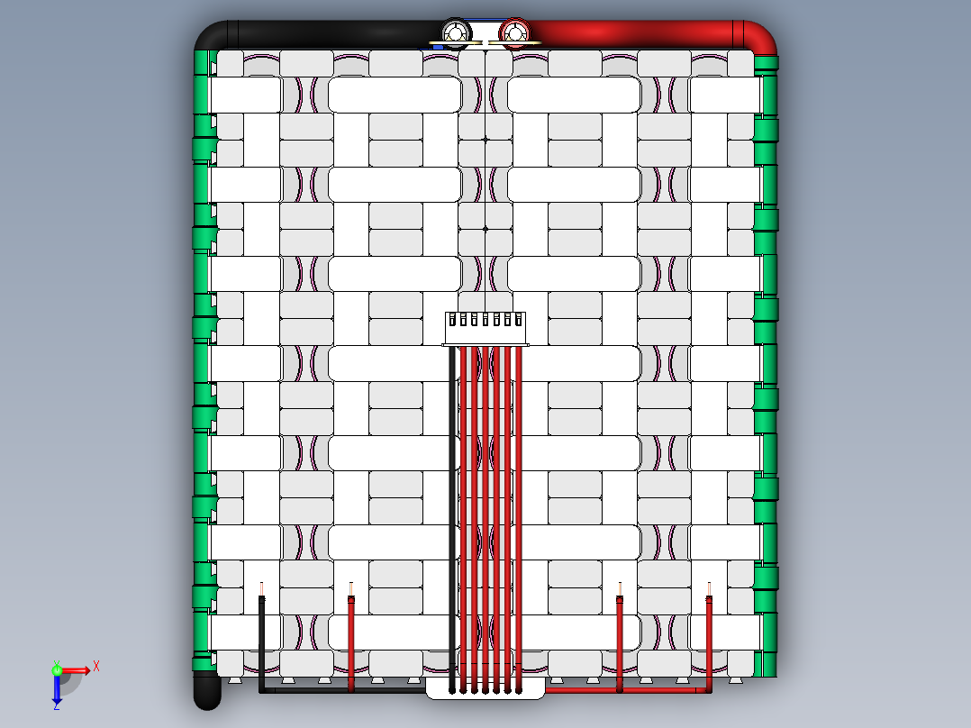 电池仓、电池(98)俯视图