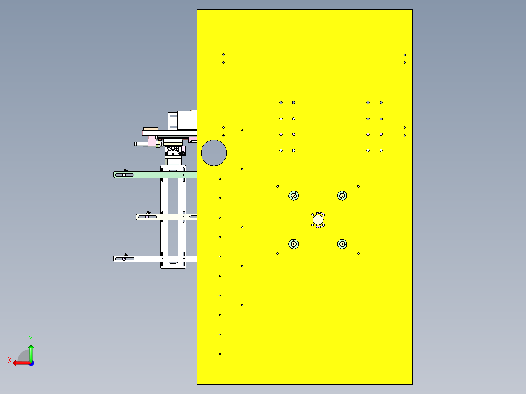 WB-400 汽车内饰件焊接定位工装后视图