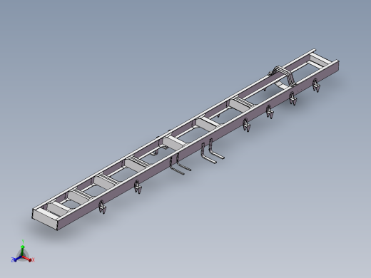 某货车车架轻量化设计【三维模型+9张CAD图纸+说明书
