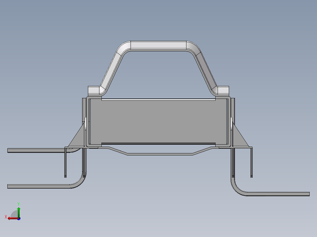 某货车车架轻量化设计【三维模型+9张CAD图纸+说明书后视图