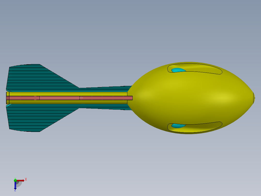 A0003739-用于SAE比赛的航空呼号模型俯视图