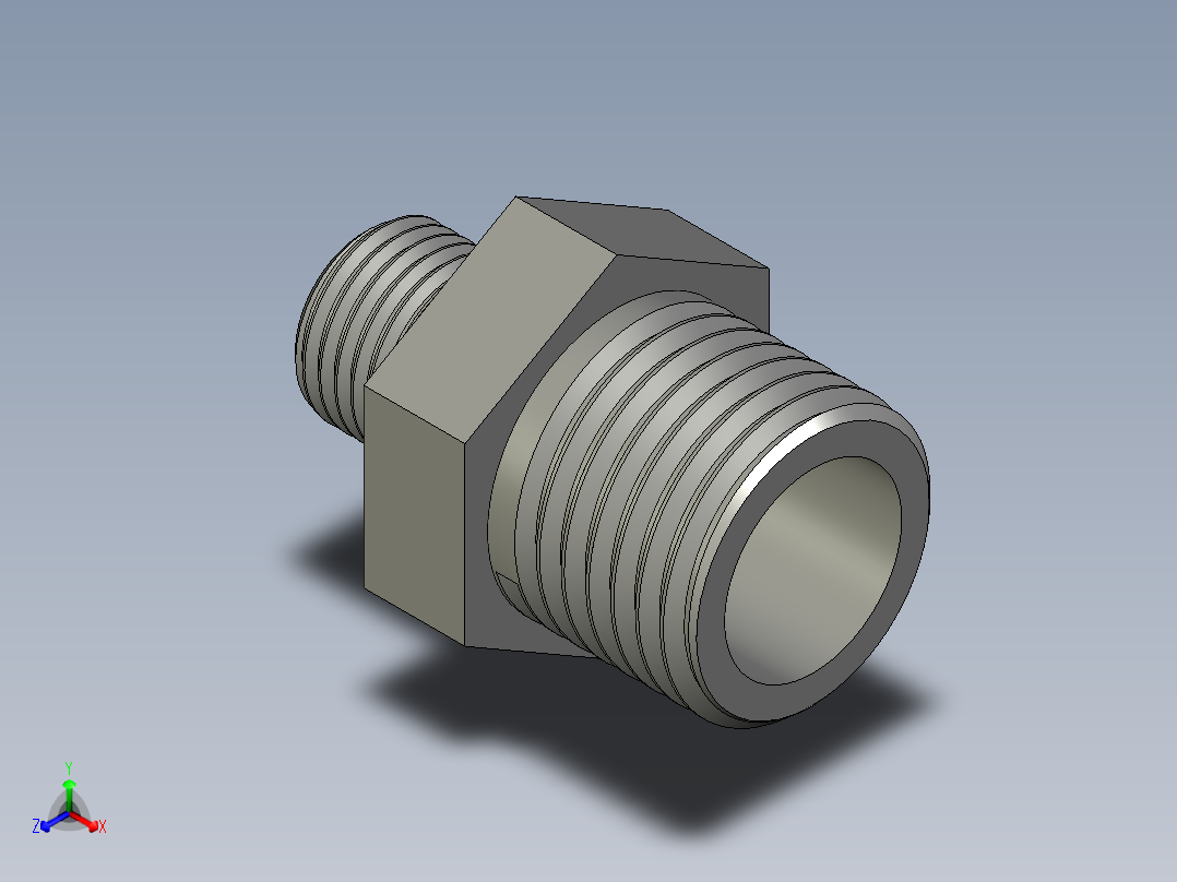 螺纹管对丝-六角异径 DN15-DN8