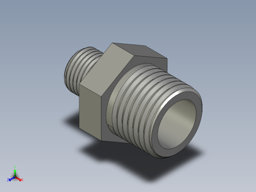 螺纹管对丝-六角异径 DN15-DN8