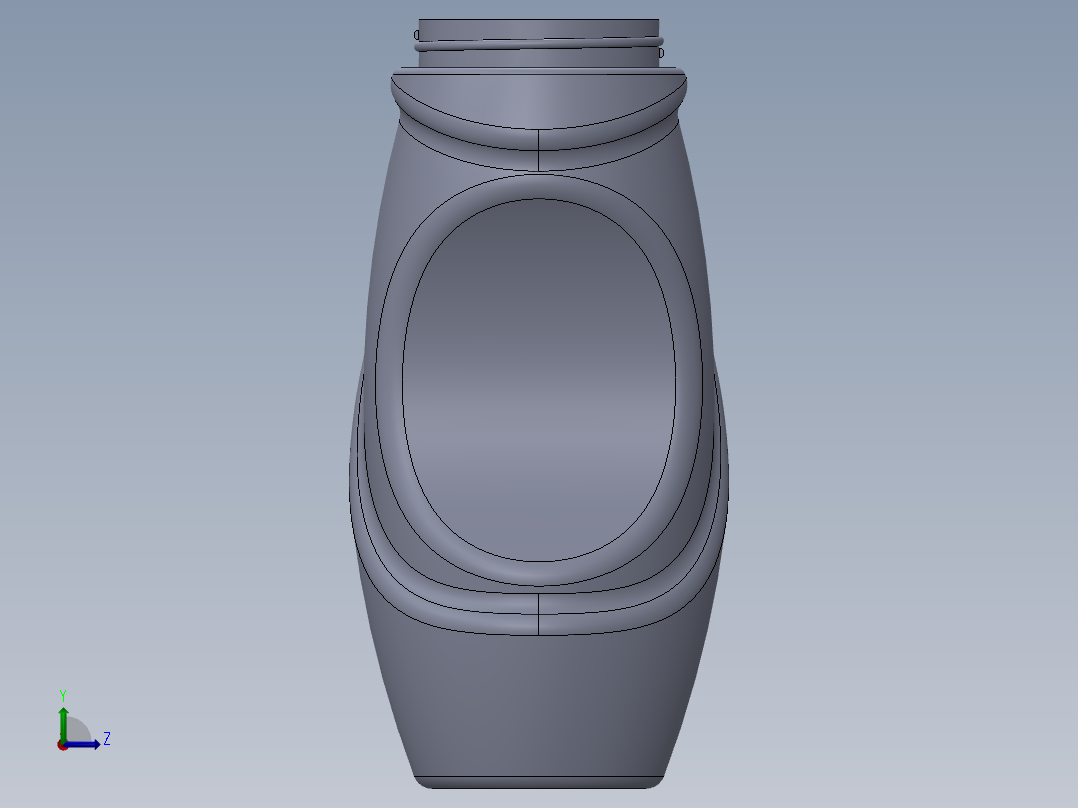 耐克瓶左视图
