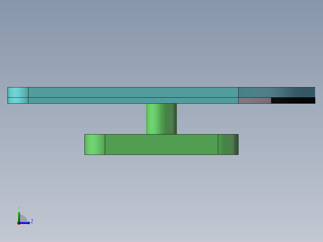 转盘传送装置左视图