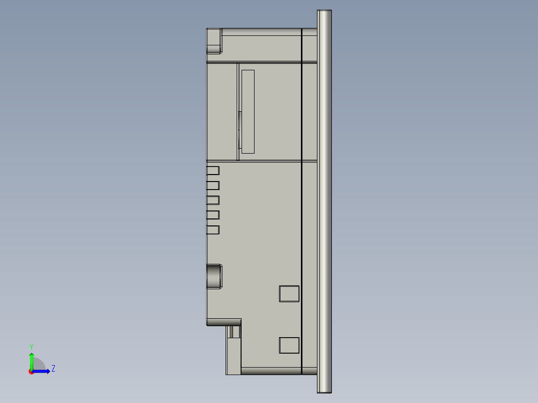 6AV2124-0GC011-0AX0左视图