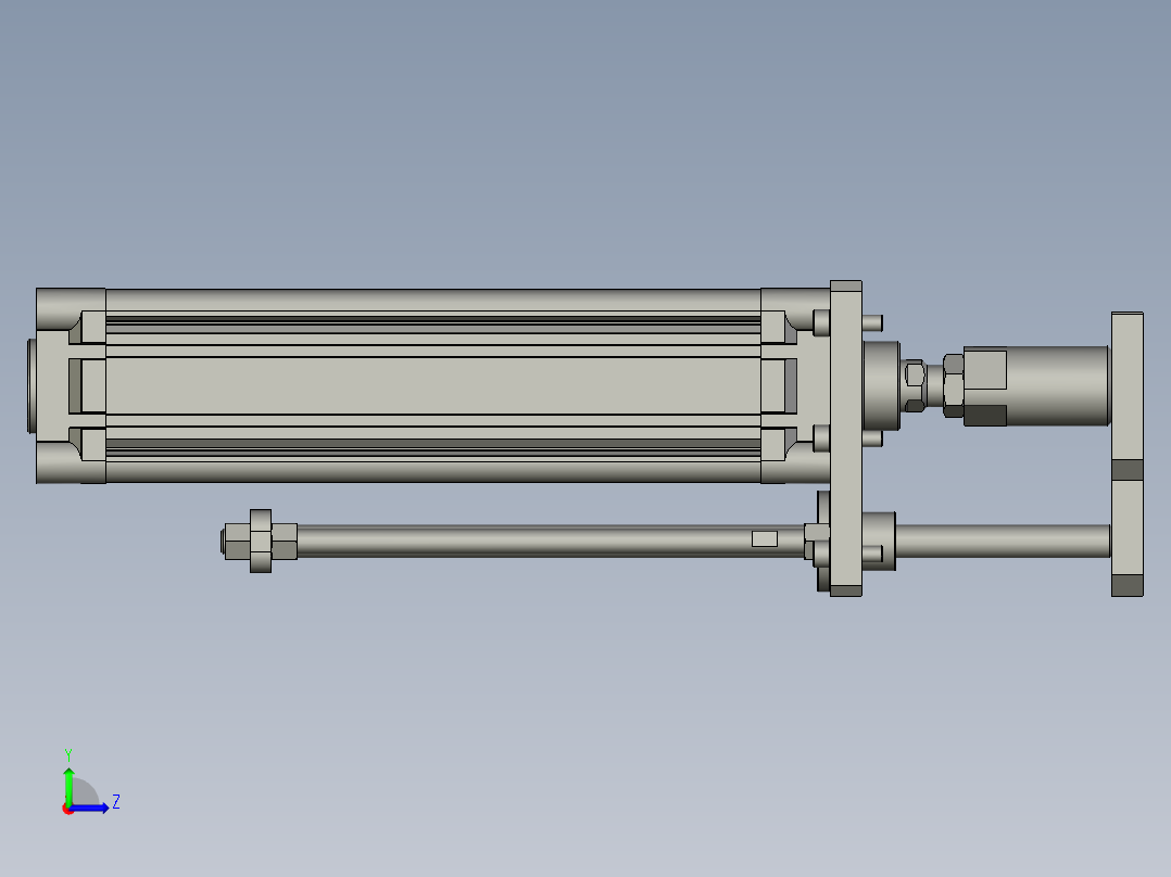侧压机构装配左视图