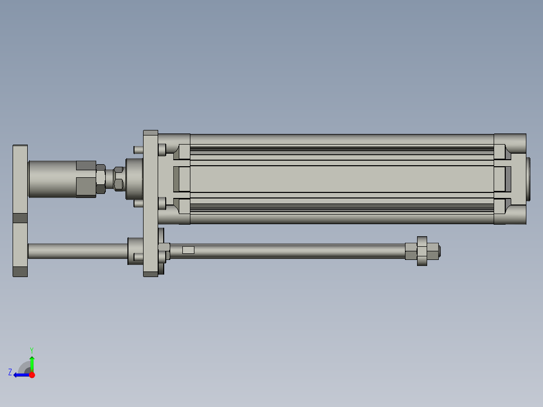 侧压机构装配右视图