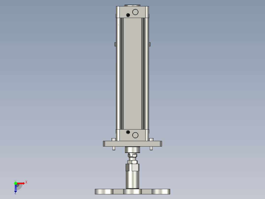 侧压机构装配俯视图