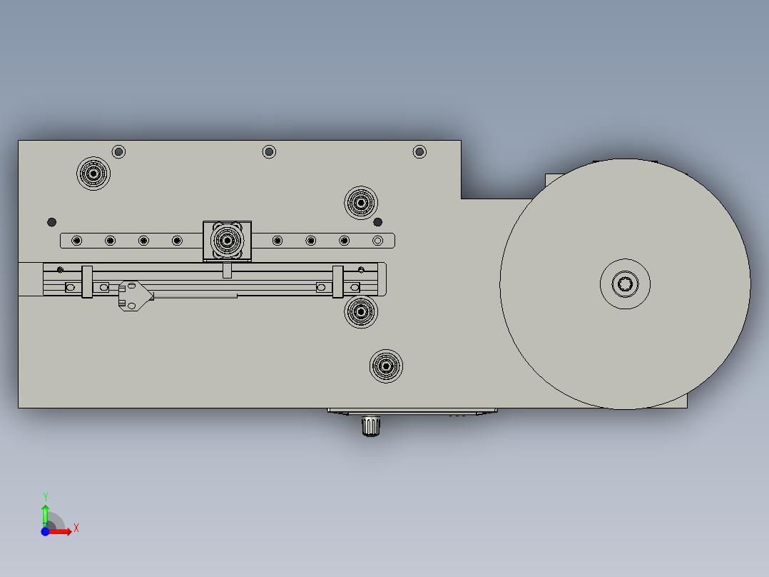 卷料器装配--前视图