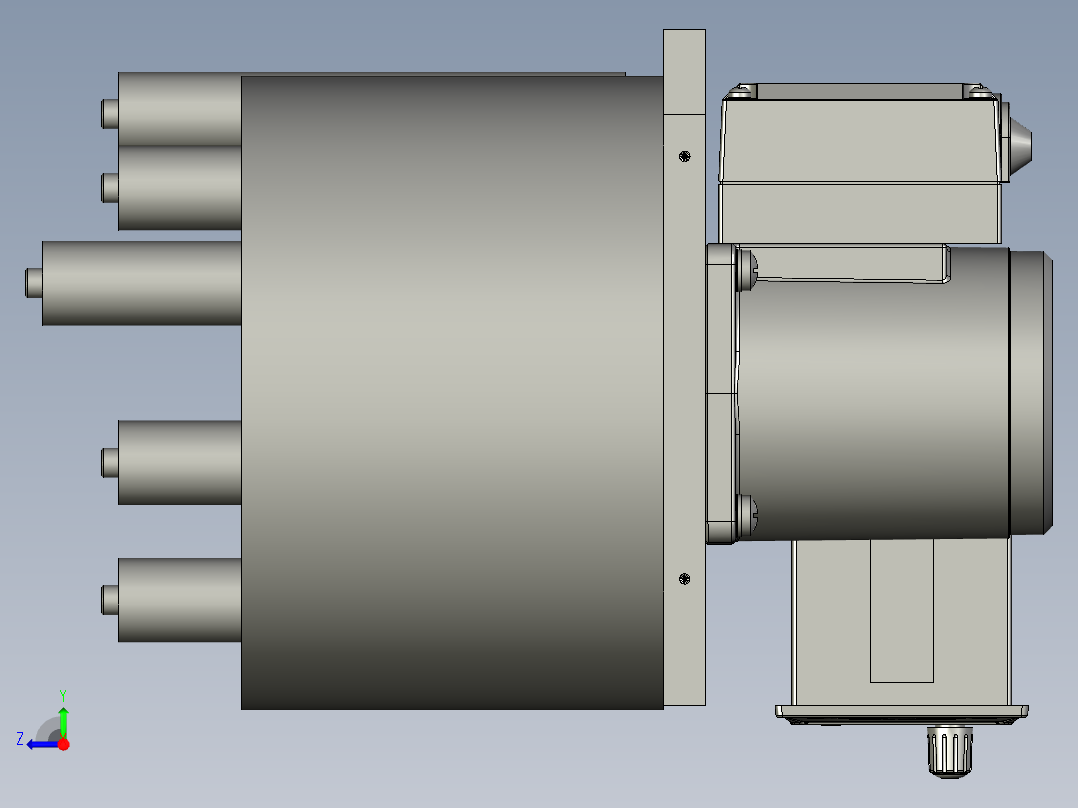 卷料器装配--右视图
