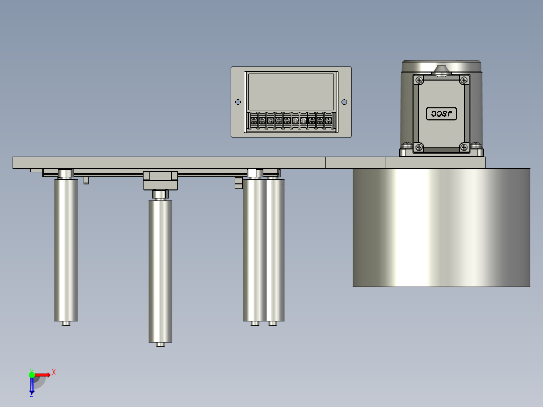 卷料器装配--俯视图